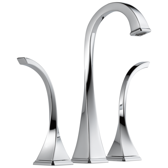 BRIZO Virage Widespread Vessel Lavatory Faucet 1.5 GPM — Chrome