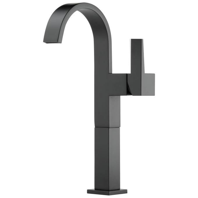 BRIZO Siderna Single-Handle Vessel Lavatory Faucet 1.2 GPM — Matte Black