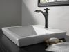 DELTA Dorval Single Handle Mid-Height Vessel Bathroom Faucet — Matte Black