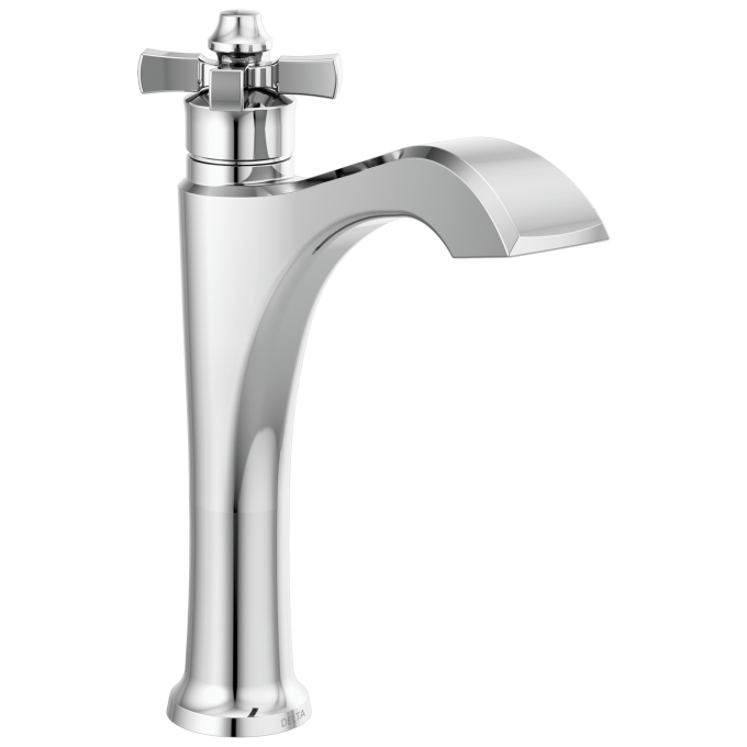 DELTA Dorval Single Handle Mid-Height Vessel Bathroom Faucet — Chrome