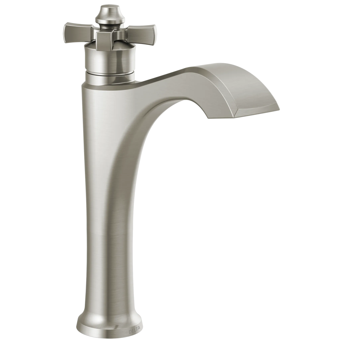 DELTA Dorval Single Handle Mid-Height Vessel Bathroom Faucet — Stainless