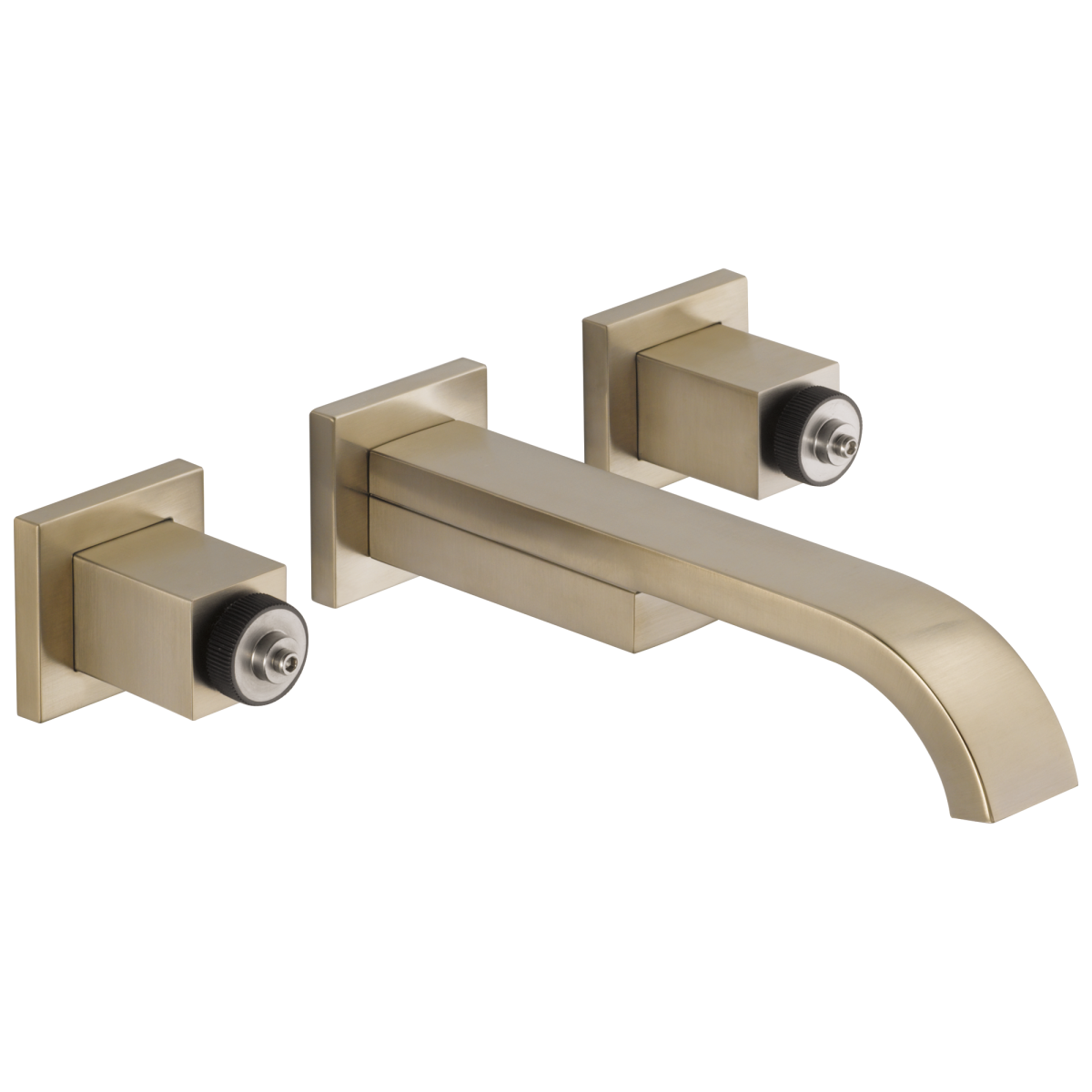 BRIZO Siderna Two-Handle Wall Mount Lavatory Faucet - Less Handles 1.5 GPM — Brushed Nickel