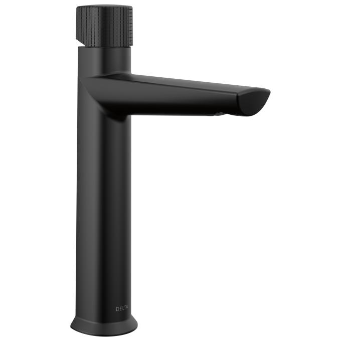 DELTA Galeon Single Handle Mid-Height Bathroom Faucet — Matte Black