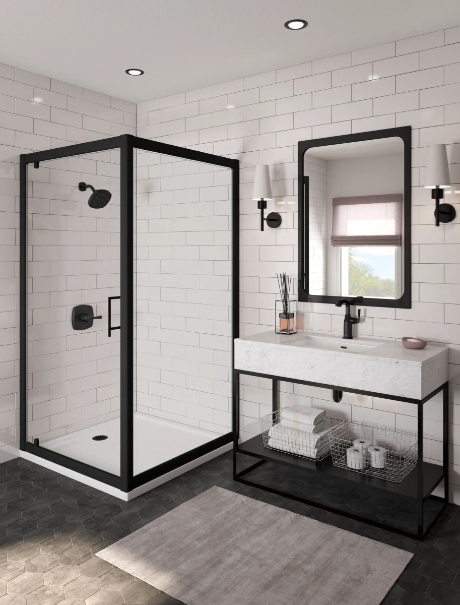 DELTA Stryke 14 Series Shower Only — Matte Black