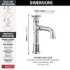 DELTA Broderick Single Handle Bathroom Faucet — Lumicoat® Chrome