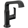 DELTA Tetra Single Handle Mid-Height Vessel Bathroom — Matte Black