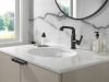 DELTA Tetra Single Handle Mid-Height Vessel Bathroom — Matte Black