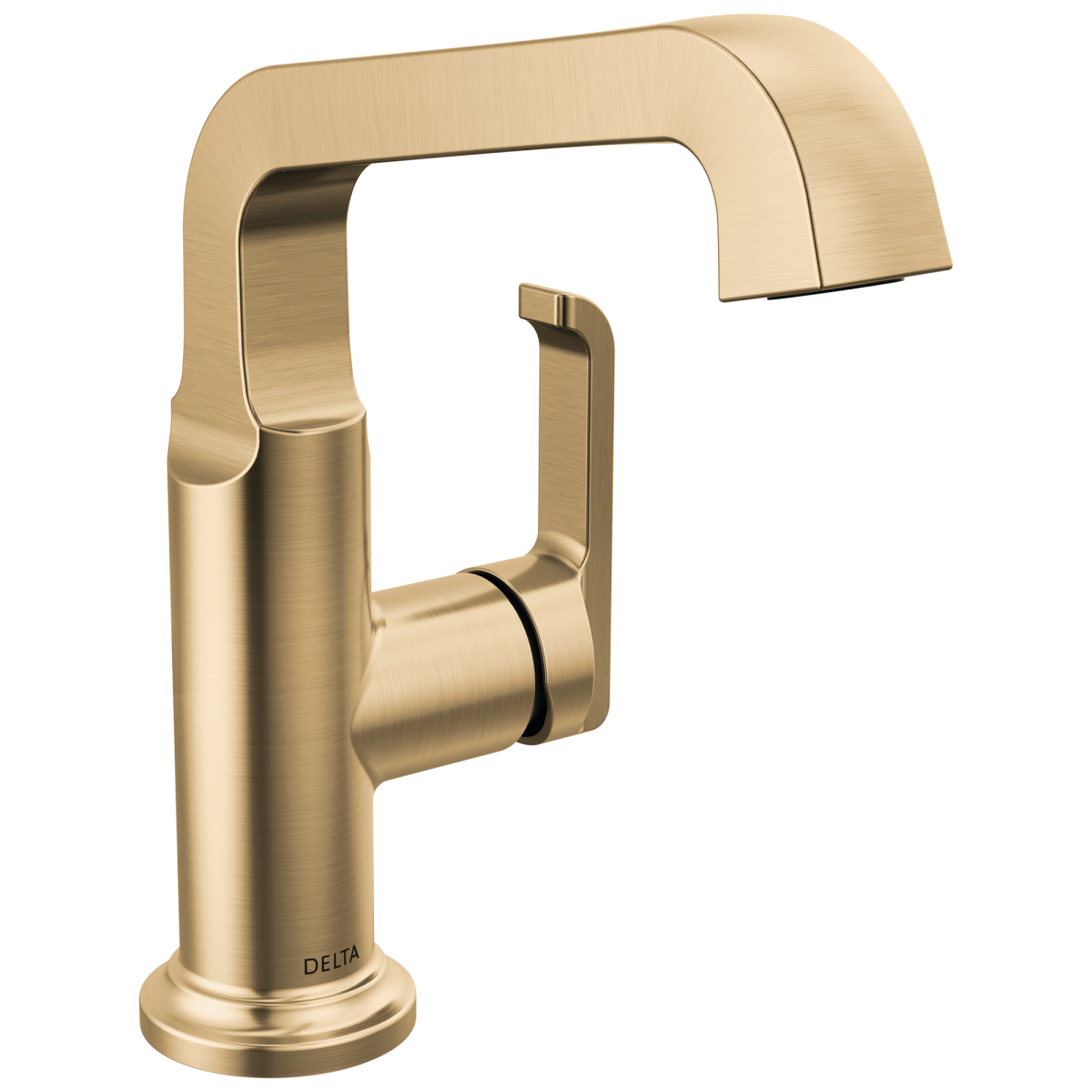 DELTA Tetra Single Handle Mid-Height Vessel Bathroom — Lumicoat® Champagne Bronze
