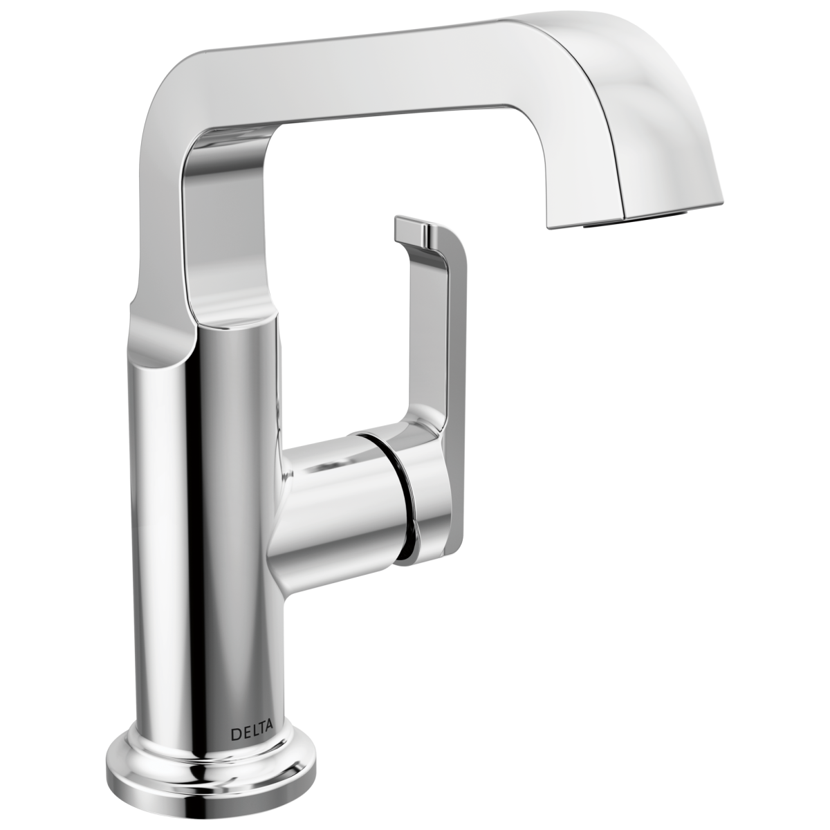 DELTA Tetra Single Handle Mid-Height Vessel Bathroom — Lumicoat® Chrome