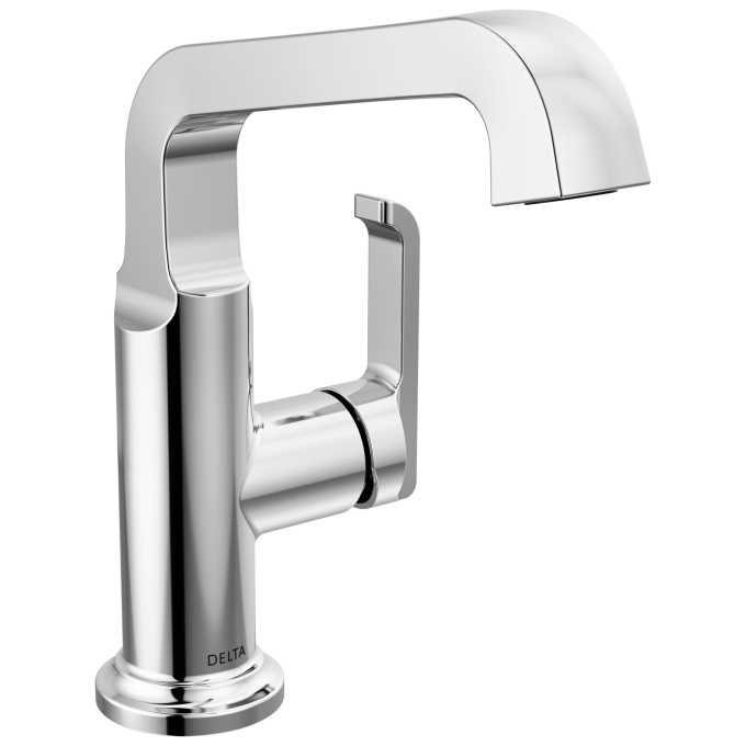 DELTA Tetra Single Handle Mid-Height Vessel Bathroom — Lumicoat® Chrome