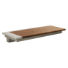Luxe Nickel / Teak Wood