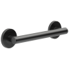 BRIZO 12" Linear Round Grab Bar — Matte Black