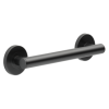 BRIZO 12" Linear Round Grab Bar — Matte Black