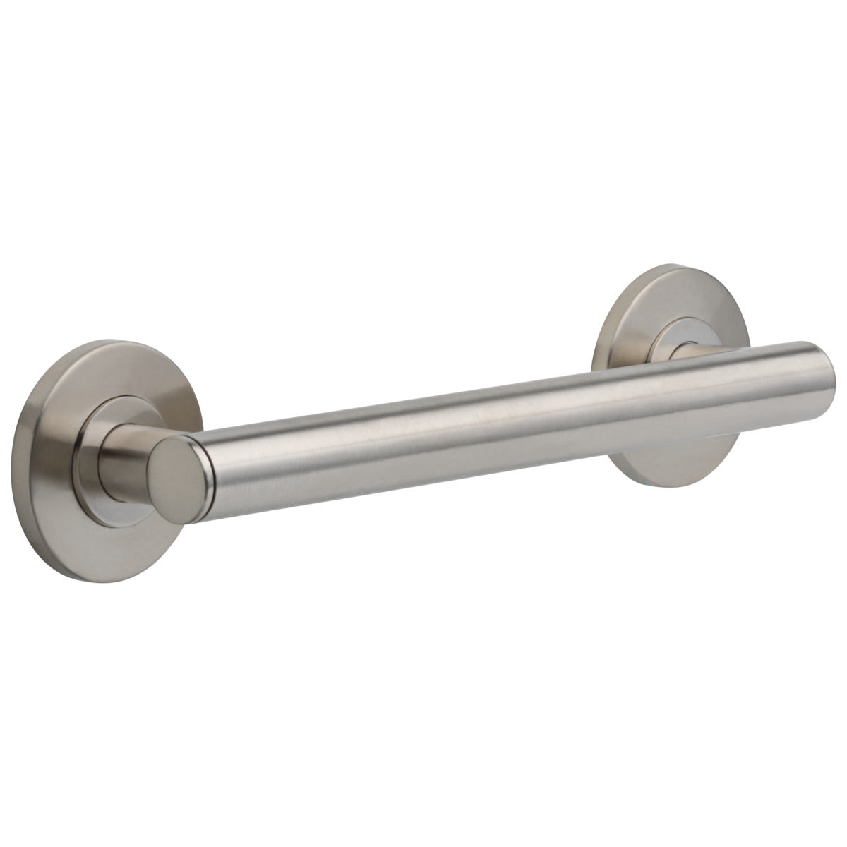 BRIZO 12" Linear Round Grab Bar — Luxe Nickel