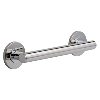 BRIZO 12" Linear Round Grab Bar — Chrome