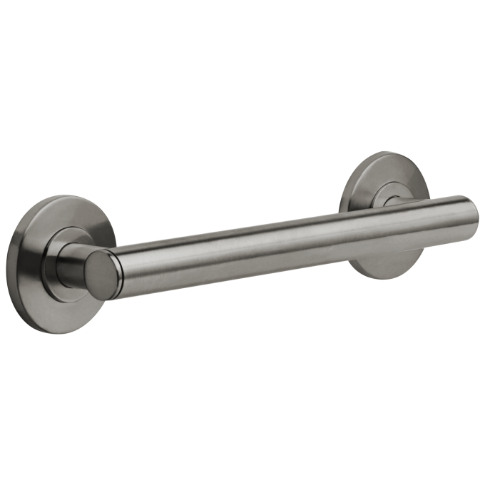 BRIZO 12" Linear Round Grab Bar — Luxe Steel