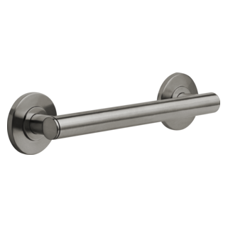 BRIZO 12" Linear Round Grab Bar — Luxe Steel