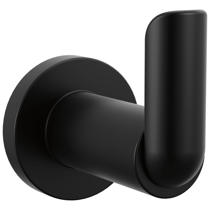 BRIZO Roccesco Single Robe Hook — Matte Black