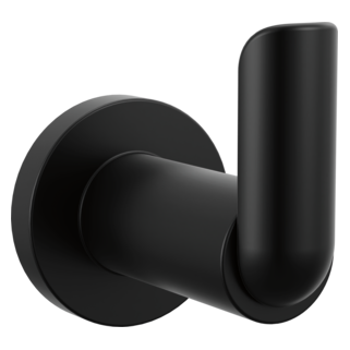 BRIZO Roccesco Single Robe Hook — Matte Black