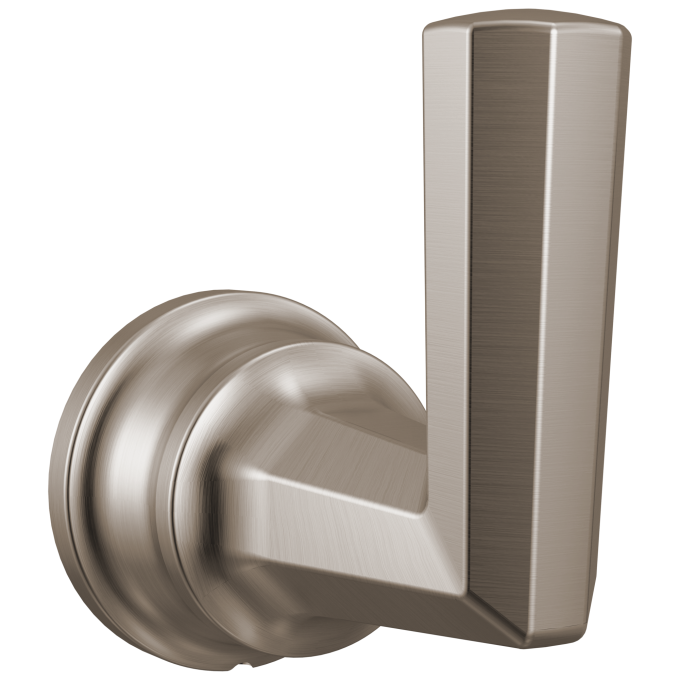 BRIZO Beauclere Single Robe Hook — Luxe Nickel