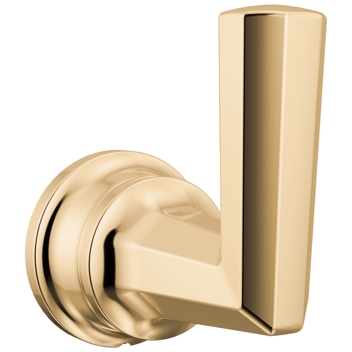 BRIZO Beauclere Single Robe Hook — Polished Gold
