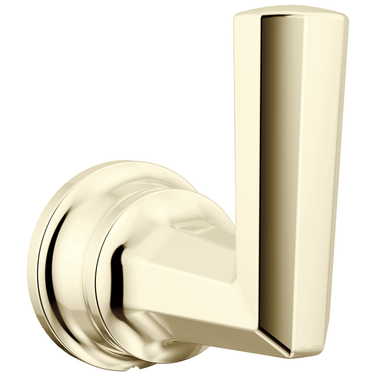 BRIZO Beauclere Single Robe Hook — Polished Nickel