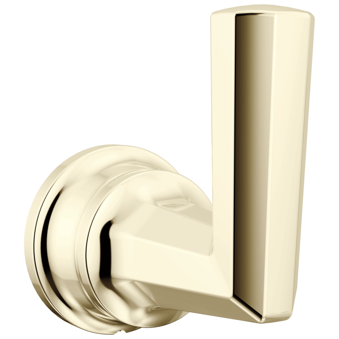 BRIZO Beauclere Single Robe Hook — Polished Nickel