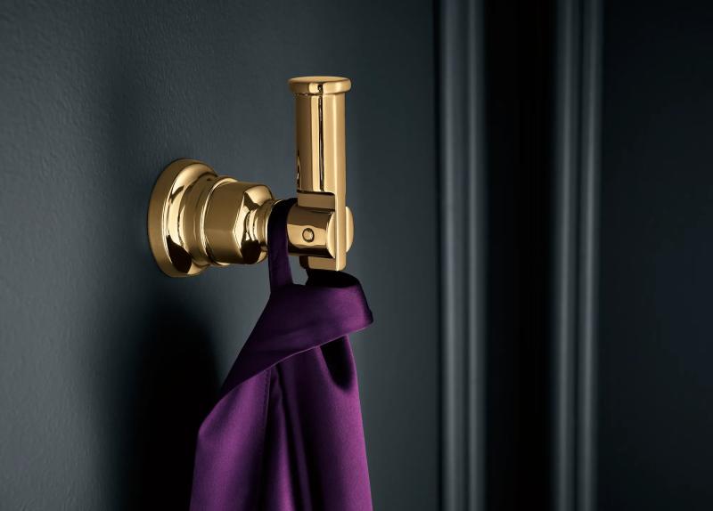 BRIZO Invari Robe Hook — Polished Gold