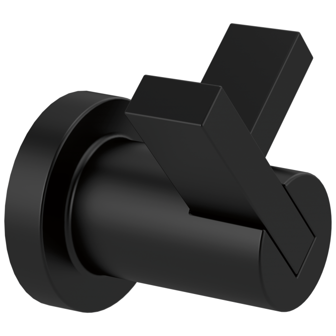 BRIZO Litze Double Robe Hook — Matte Black