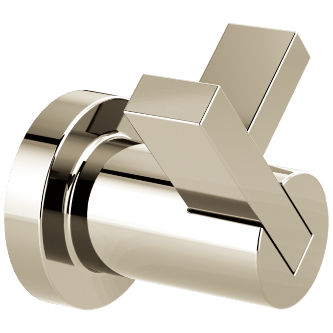 BRIZO Litze Double Robe Hook — Polished Nickel