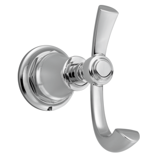 BRIZO Rook Double Robe Hook — Chrome