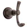 BRIZO Rook Double Robe Hook — Venetian Bronze