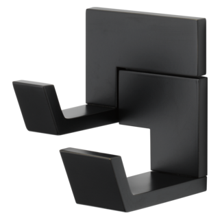 BRIZO Siderna Double Robe Hook — Matte Black