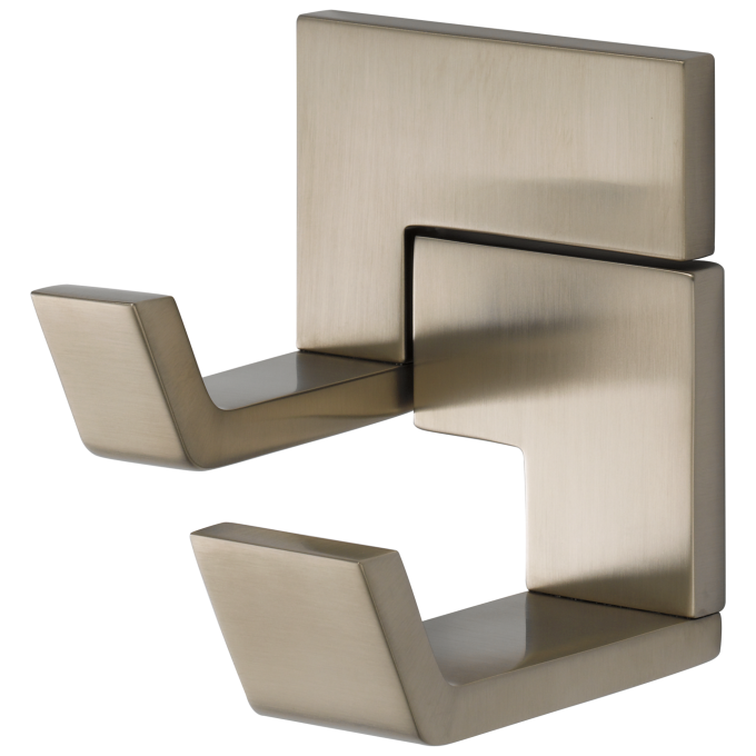 BRIZO Siderna Double Robe Hook — Brushed Nickel