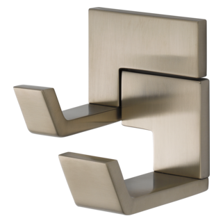 BRIZO Siderna Double Robe Hook — Brushed Nickel