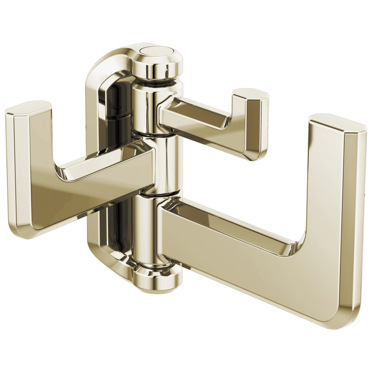 BRIZO Levoir Hinged Robe Hook — Polished Nickel