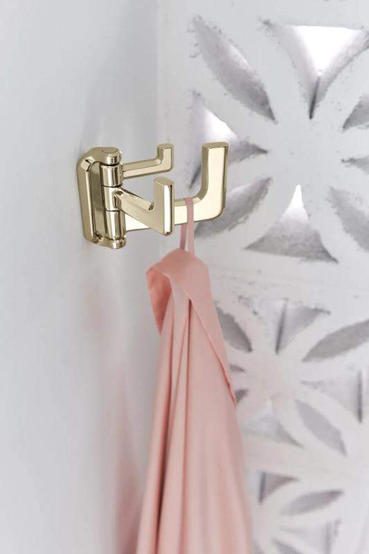 BRIZO Levoir Hinged Robe Hook — Polished Nickel