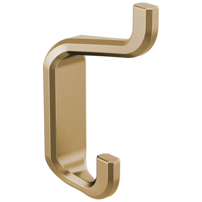 BRIZO Levoir Double Robe Hook — Luxe Gold