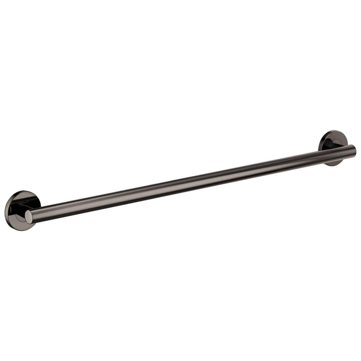 BRIZO 36" Linear Round Grab Bar — Brilliance Black Onyx