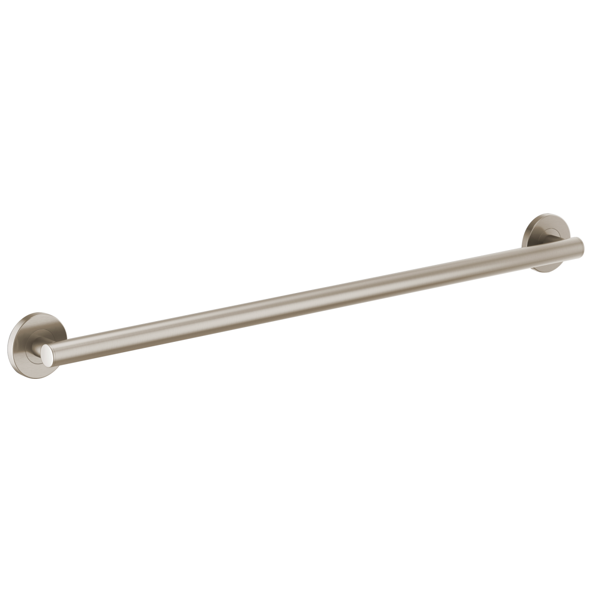 BRIZO 36" Linear Round Grab Bar — Luxe Nickel