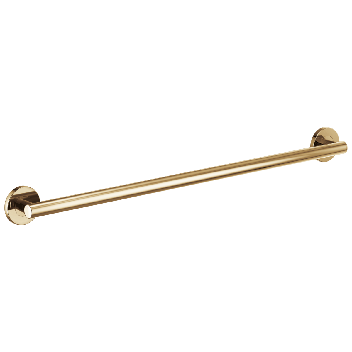 BRIZO 36" Linear Round Grab Bar — Polished Gold