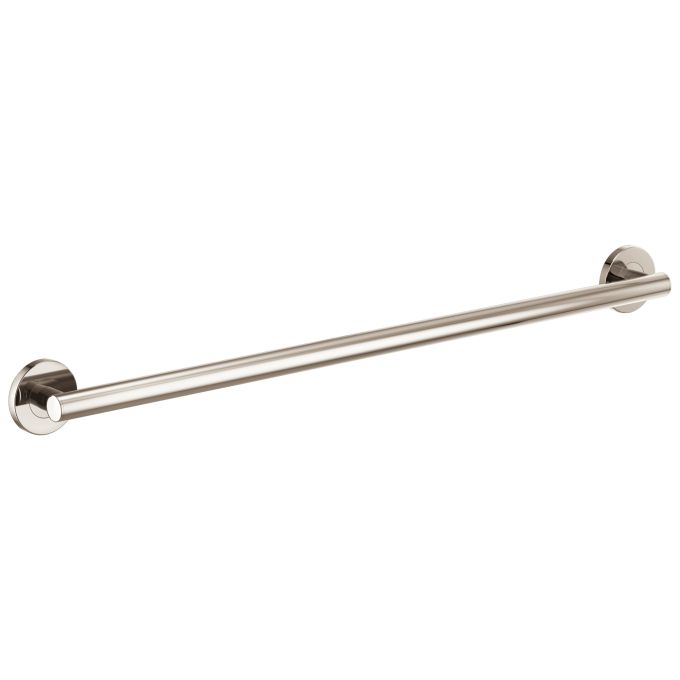 BRIZO 36" Linear Round Grab Bar — Polished Nickel