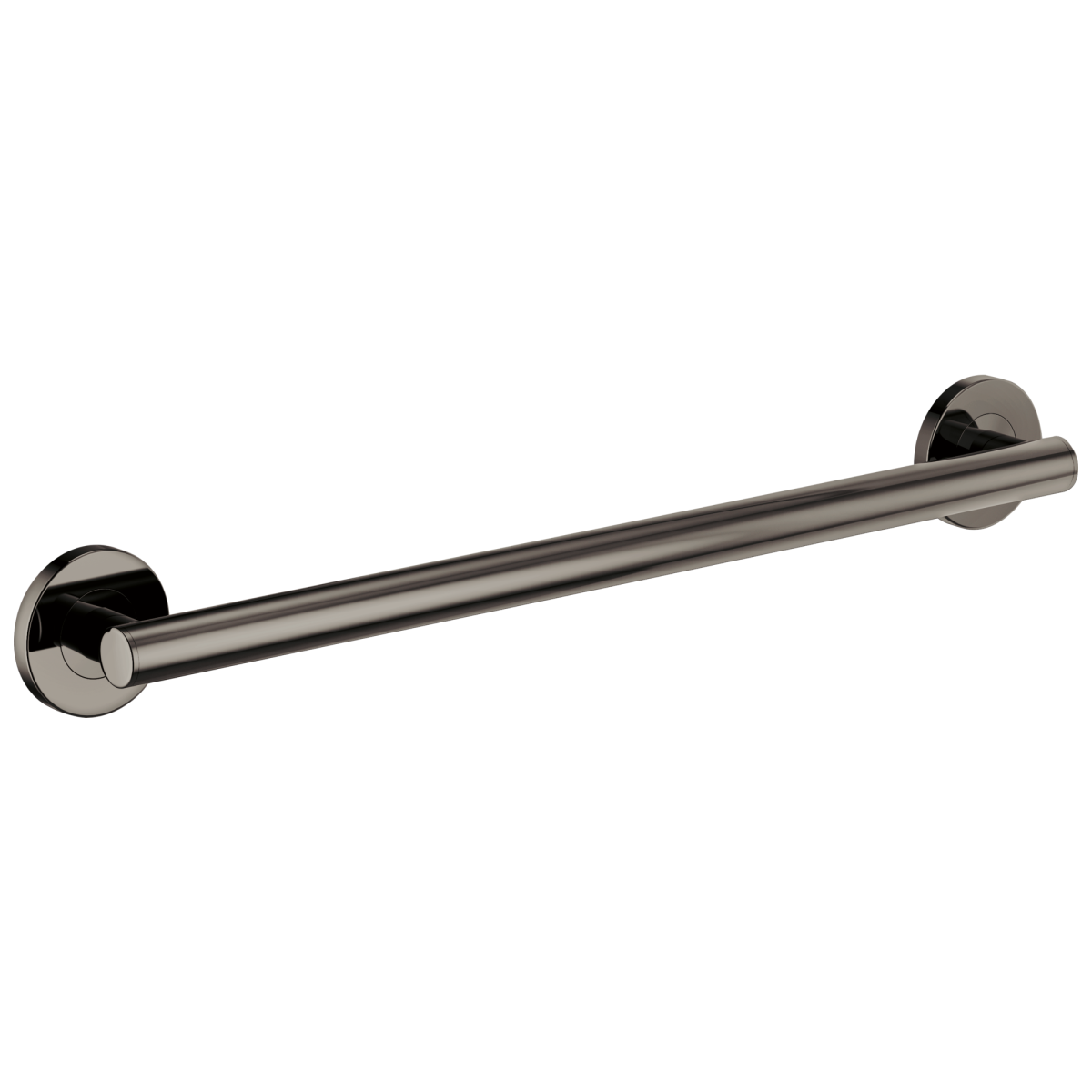 BRIZO 24" Linear Round Grab Bar — Brilliance Black Onyx