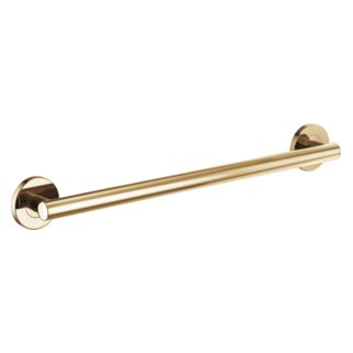 BRIZO 24" Linear Round Grab Bar — Polished Gold