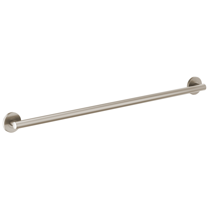 BRIZO 42" Linear Round Grab Bar — Luxe Nickel