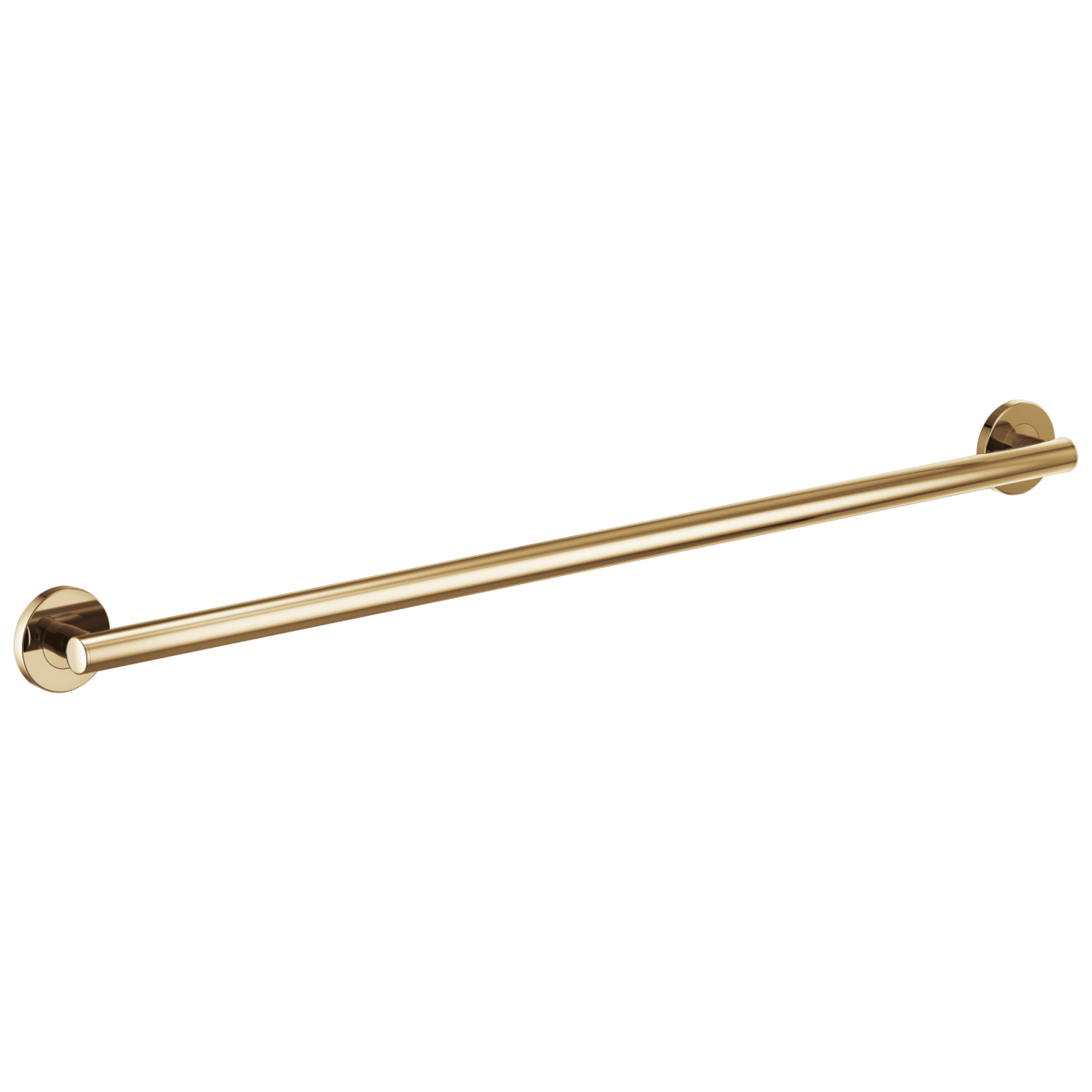 BRIZO 42" Linear Round Grab Bar — Polished Gold