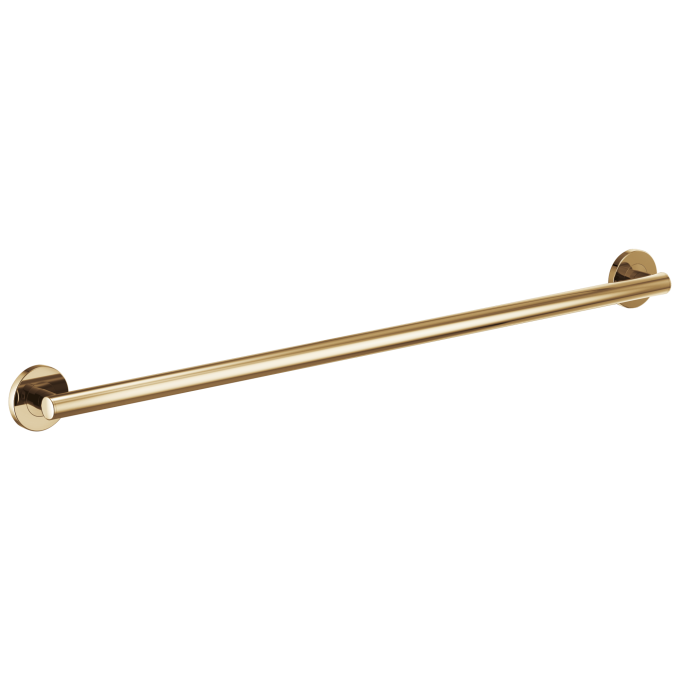 BRIZO 42" Linear Round Grab Bar — Polished Gold