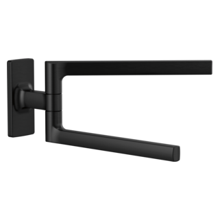 BRIZO Kintsu 8" Mini Pivoting Towel Bar — Matte Black