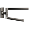 BRIZO Kintsu 8" Pivoting Towel Bar — Brilliance Black Onyx