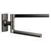 BRIZO Kintsu 8" Pivoting Towel Bar — Brilliance Black Onyx
